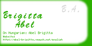 brigitta abel business card
